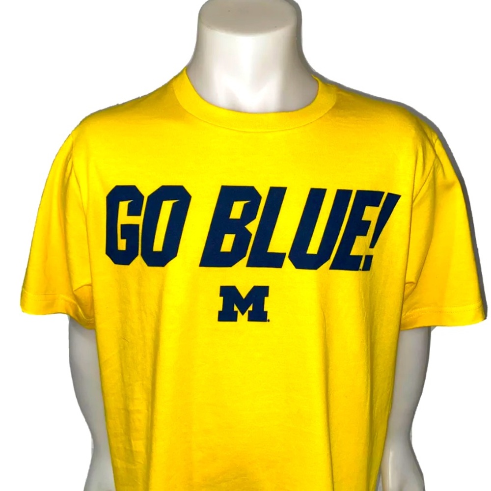 Majestic NCAA Michigan Wolverines Go Blue T Shirt